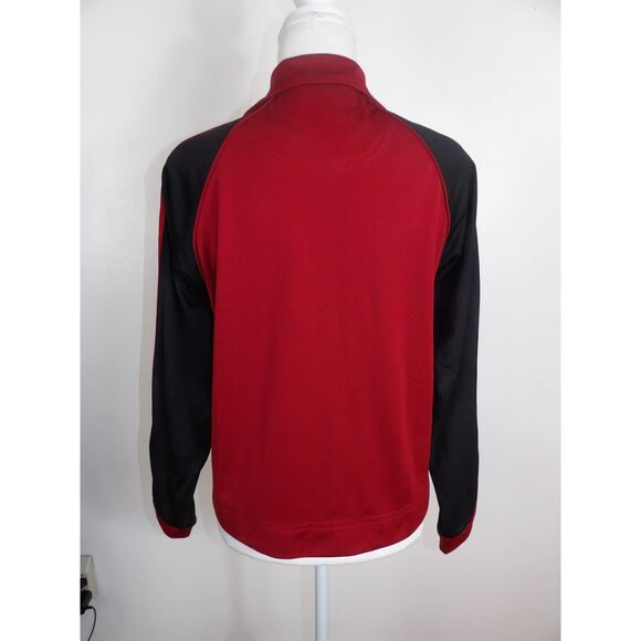 Vintage 1990's OLEG CASSINI Sport Warmup Jacket / Red Black - Picture 7 of 10